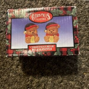 Christmas Bear Salt & Pepper Shakers